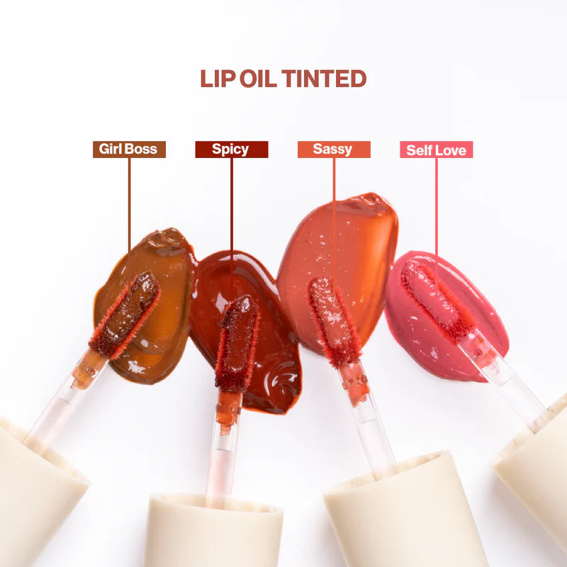 Lip oil tinted